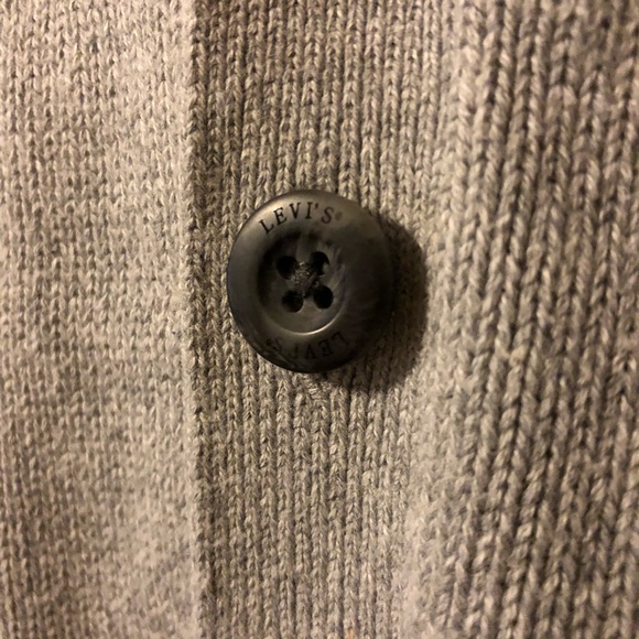 Gray Levi’s cardigan with blue stripes - Picture 4 of 5